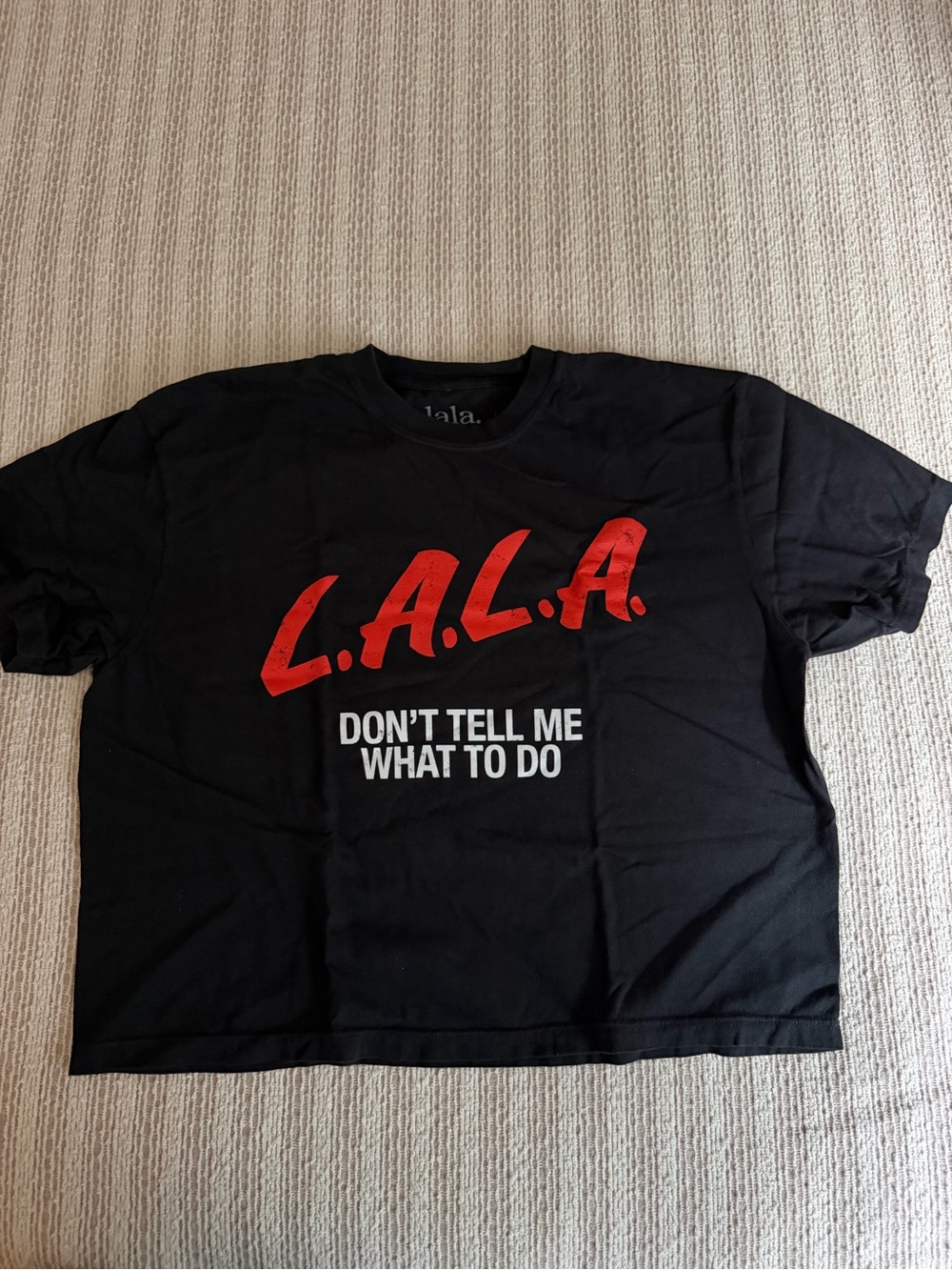 Black Graphic Women’s Tee - Don't Tell Me What To Do